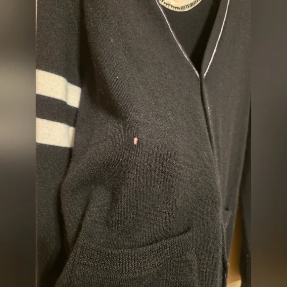 Converse John Varvatos One Star Black Wool Cardigan Mens Size 2 Medium Used - Picture 12 of 16